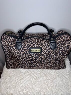 Bill Blass Leopard-Print Tote in Brown and Black